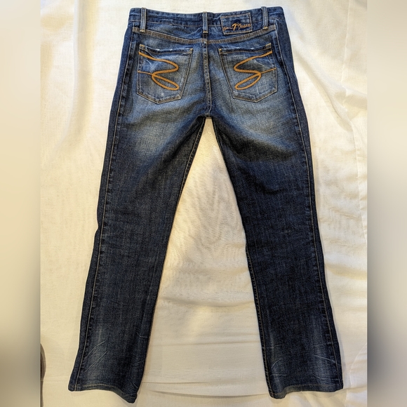 Ladies Seven 7 "Gold Digger" Jeans, Dark Wash, Size 29 - Picture 2 of 6